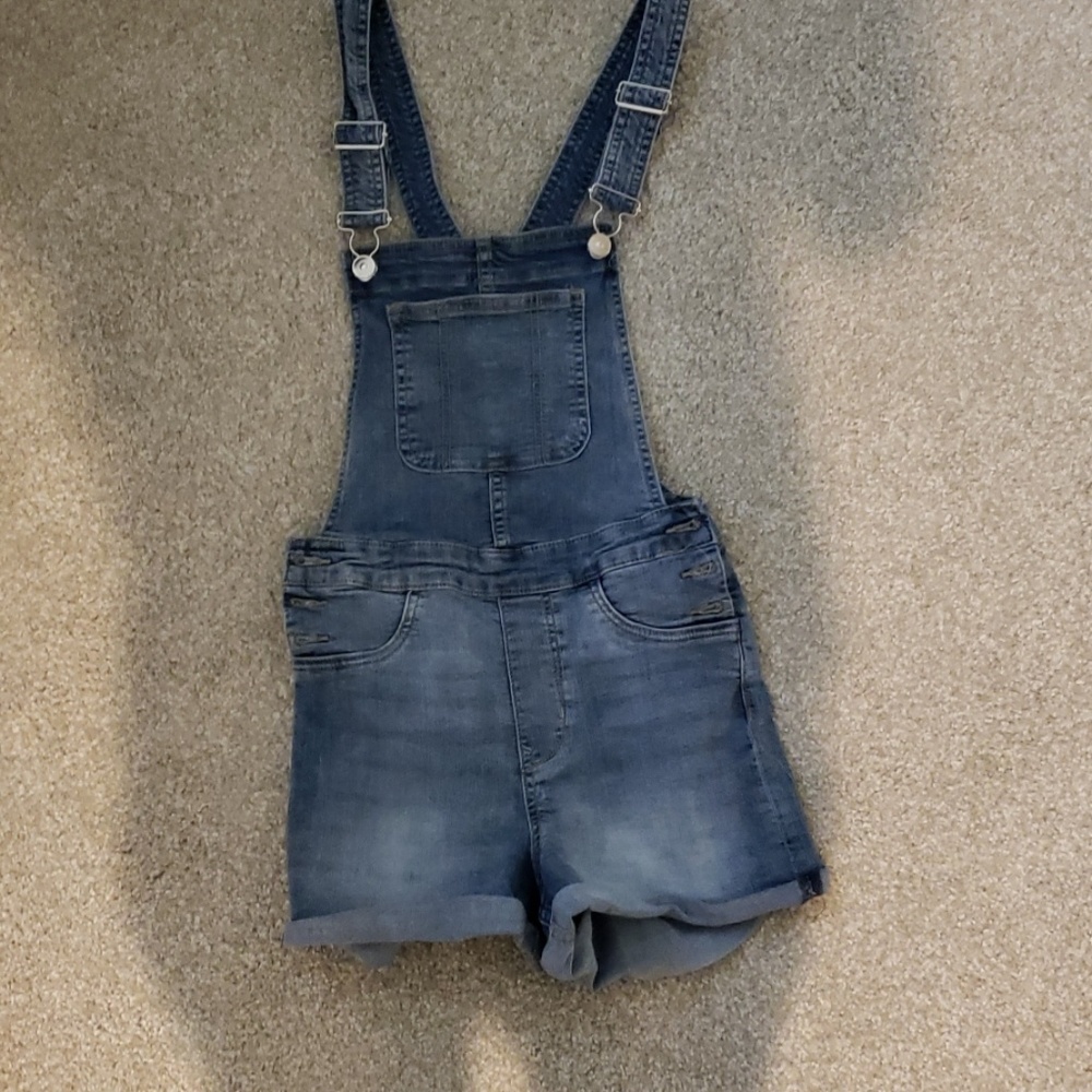 Blue jean overalls